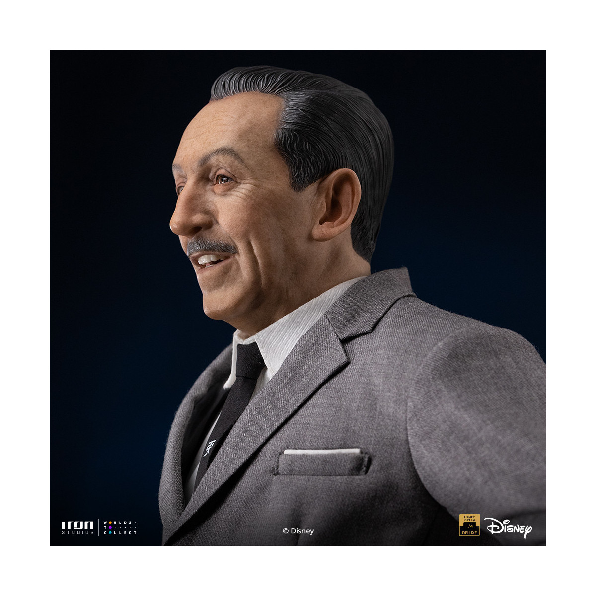 Iron Studios Disney Classics - Walt Disney & Mickey Mouse Réplica del legado de Mickey Mouse a escala 1/4