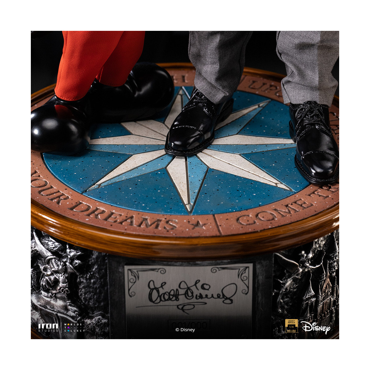 Iron Studios Disney Classics - Walt Disney & Mickey Mouse Réplica del legado de Mickey Mouse a escala 1/4