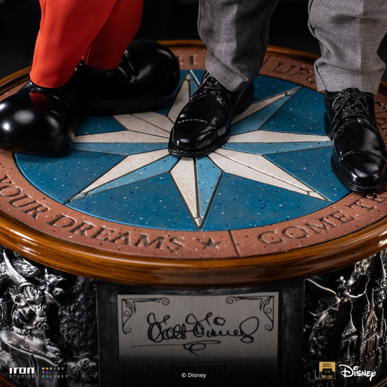 Iron Studios Disney Classics - Walt Disney & Mickey Mouse Réplica del legado de Mickey Mouse a escala 1/4