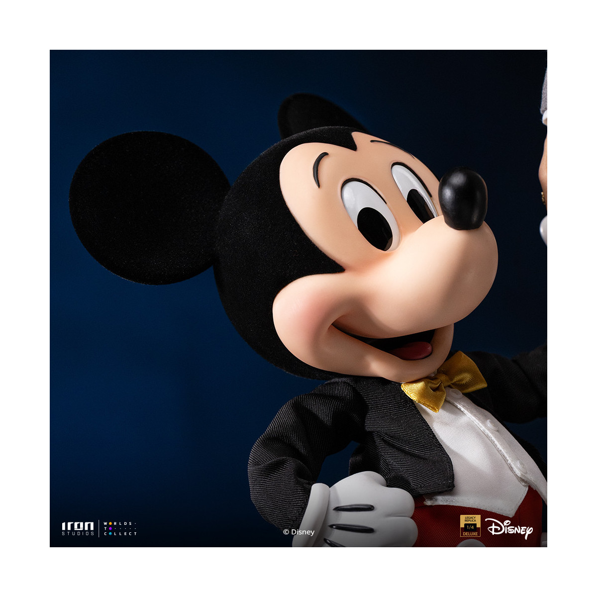 Iron Studios Disney Classics - Walt Disney & Mickey Mouse Réplica del legado de Mickey Mouse a escala 1/4