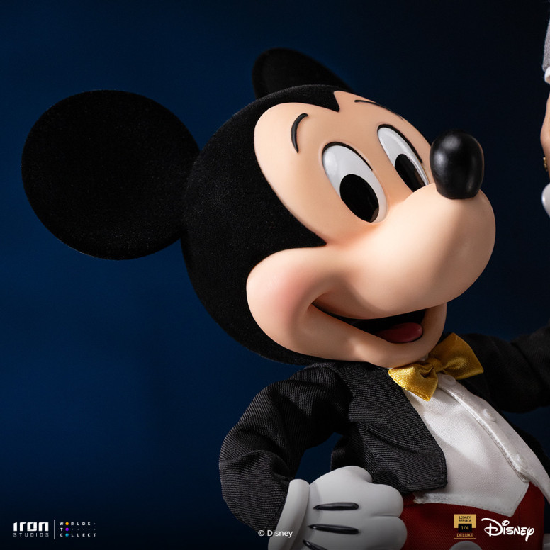 Iron Studios Disney Classics - Walt Disney & Mickey Mouse Réplica del legado de Mickey Mouse a escala 1/4