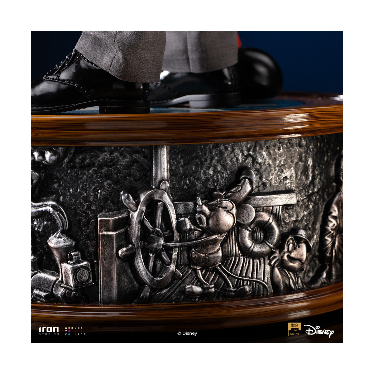 Iron Studios Disney Classics - Walt Disney & Mickey Mouse Réplica del legado de Mickey Mouse a escala 1/4