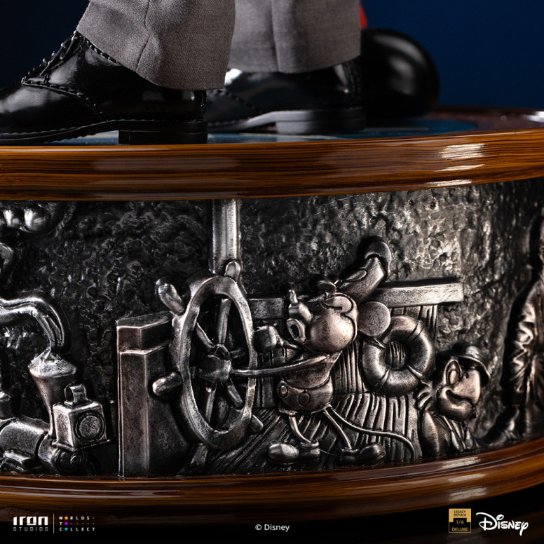 Iron Studios Disney Classics - Walt Disney & Mickey Mouse Réplica del legado de Mickey Mouse a escala 1/4