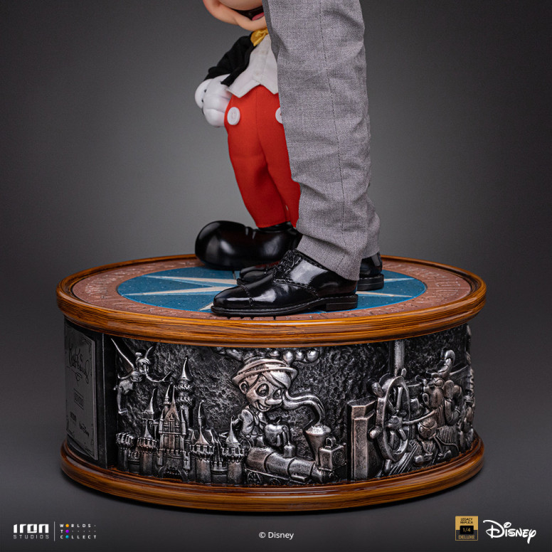 Iron Studios Disney Classics - Walt Disney & Mickey Mouse Réplica del legado de Mickey Mouse a escala 1/4