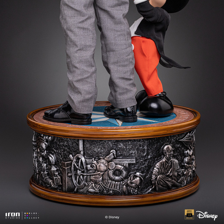 Iron Studios Disney Classics - Walt Disney & Mickey Mouse Réplica del legado de Mickey Mouse a escala 1/4