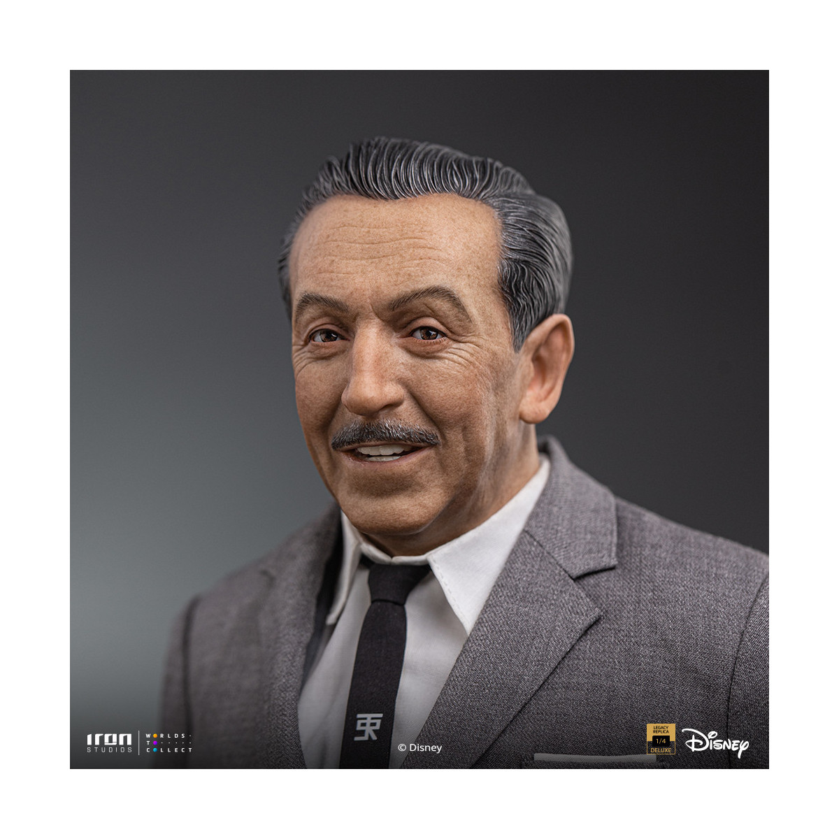 Iron Studios Disney Classics - Walt Disney & Mickey Mouse Réplica del legado de Mickey Mouse a escala 1/4