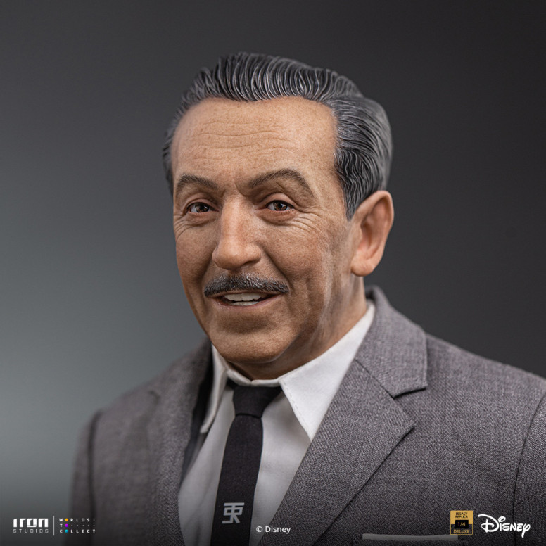 Iron Studios Disney Classics - Walt Disney & Mickey Mouse Réplica del legado de Mickey Mouse a escala 1/4