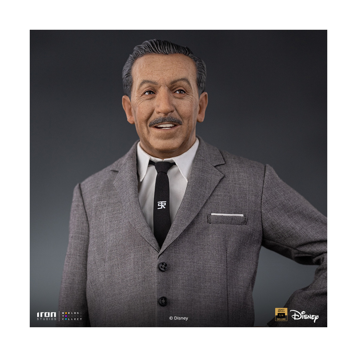 Iron Studios Disney Classics - Walt Disney & Mickey Mouse Réplica del legado de Mickey Mouse a escala 1/4