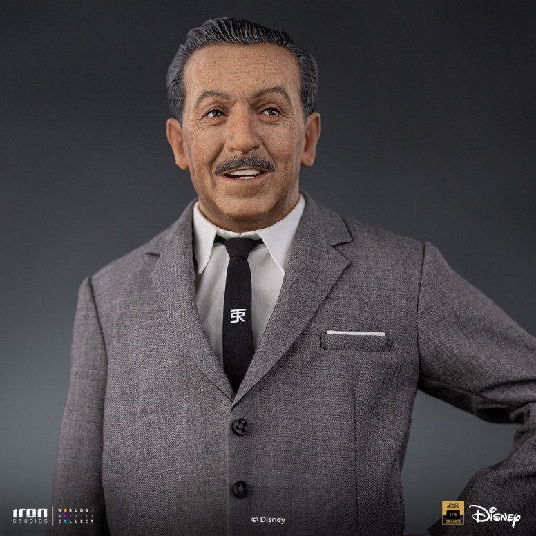 Iron Studios Disney Classics - Walt Disney & Mickey Mouse Réplica del legado de Mickey Mouse a escala 1/4