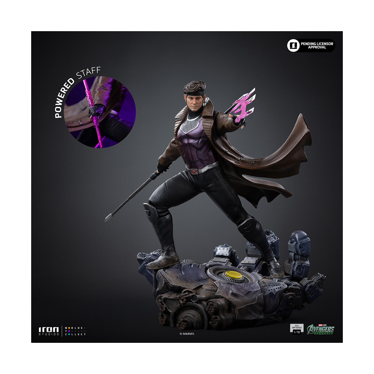 Iron Studios Marvel - Gambit Art, escala 1/10 - Avengers: Doomsday