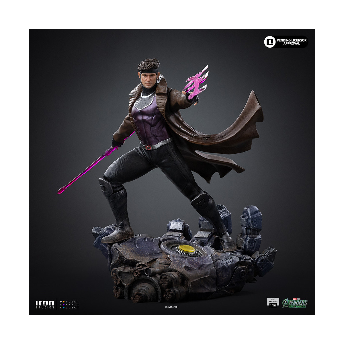 Iron Studios Marvel - Gambit Art, escala 1/10 - Avengers: Doomsday