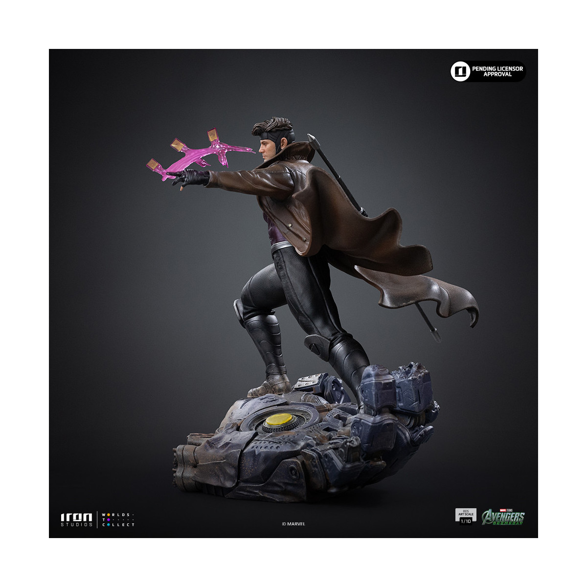 Iron Studios Marvel - Gambit Art, escala 1/10 - Avengers: Doomsday