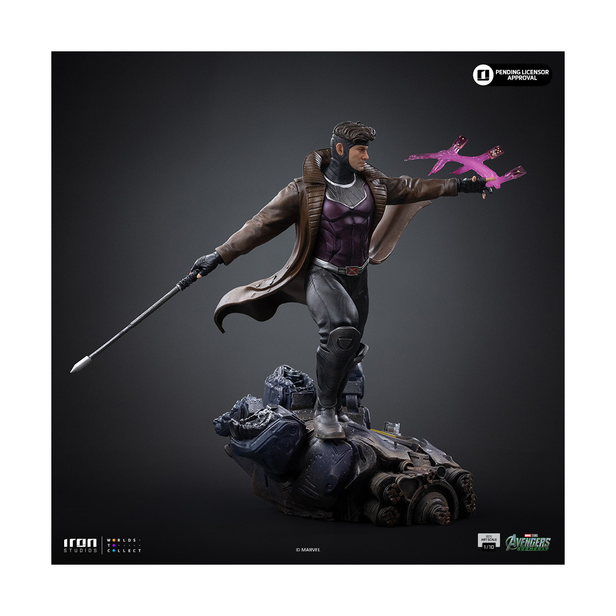 Iron Studios Marvel - Gambit Art, escala 1/10 - Avengers: Doomsday