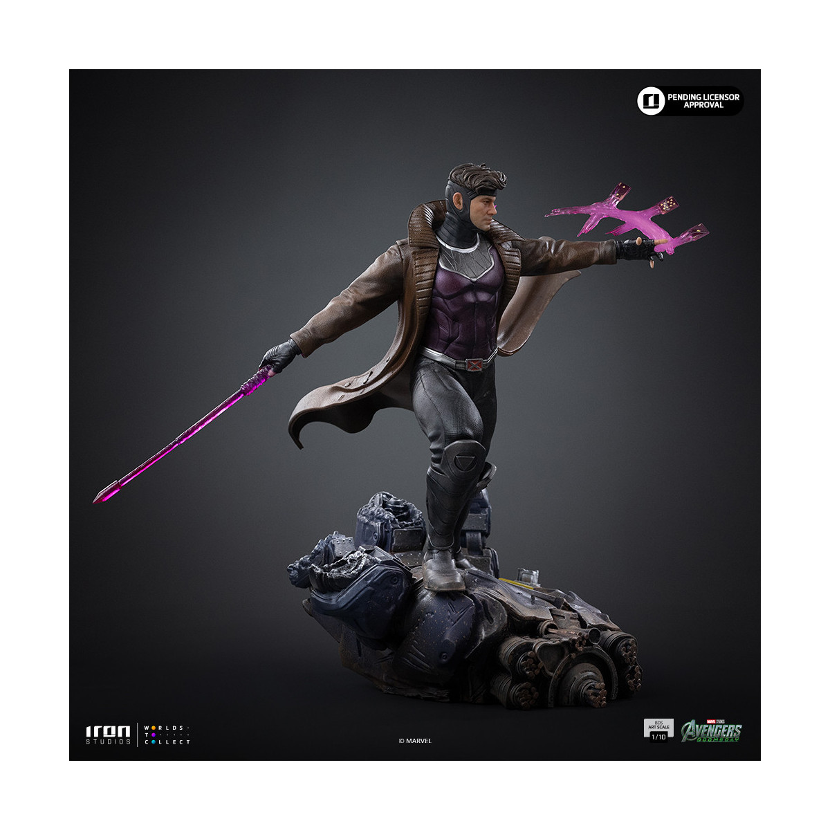Iron Studios Marvel - Gambit Art, escala 1/10 - Avengers: Doomsday