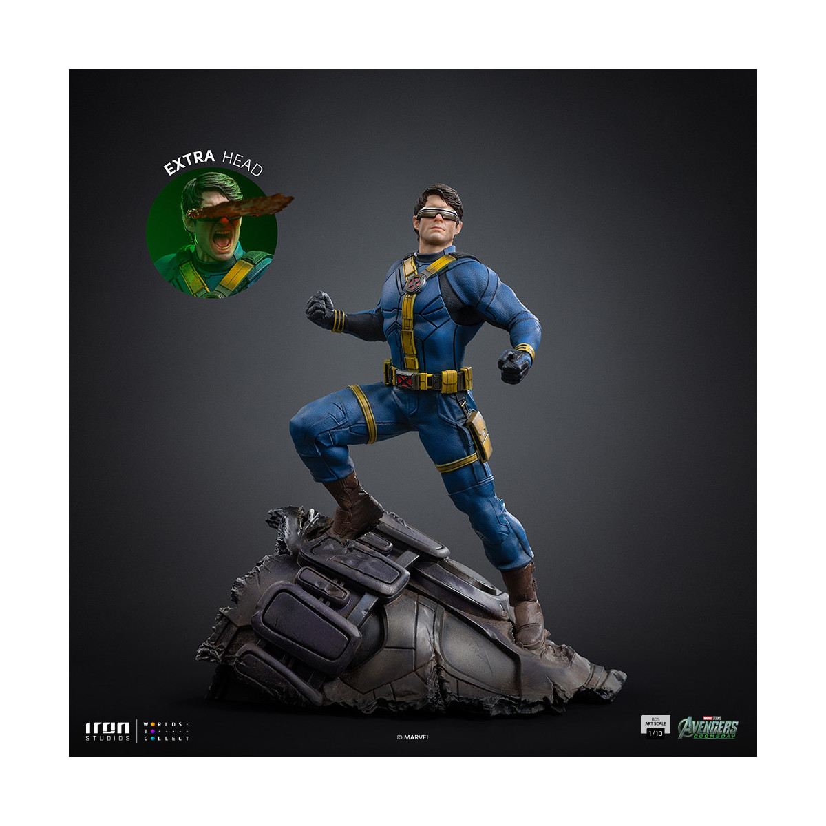 Iron Studios Marvel - Cyclops Art, escala 1/10 - Avengers: Doomsday