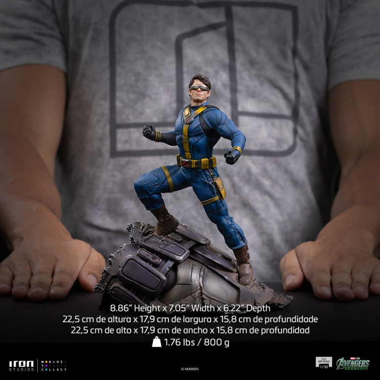 Iron Studios Marvel - Cyclops Art, escala 1/10 - Avengers: Doomsday