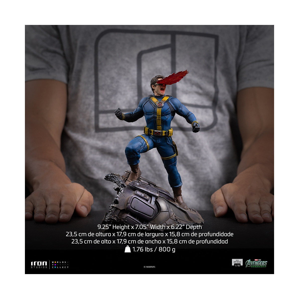 Iron Studios Marvel - Cyclops Art, escala 1/10 - Avengers: Doomsday