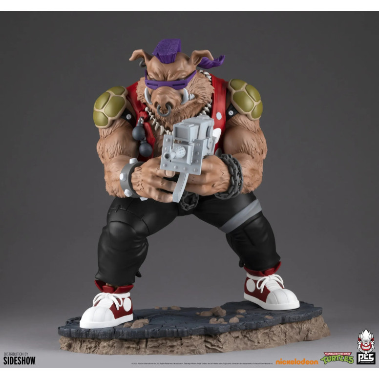 Premium Collectibles Studio PCS - Estatua de Rocksteady a escala 1/4 - Figura de las Tortugas Ninja (TMNT)