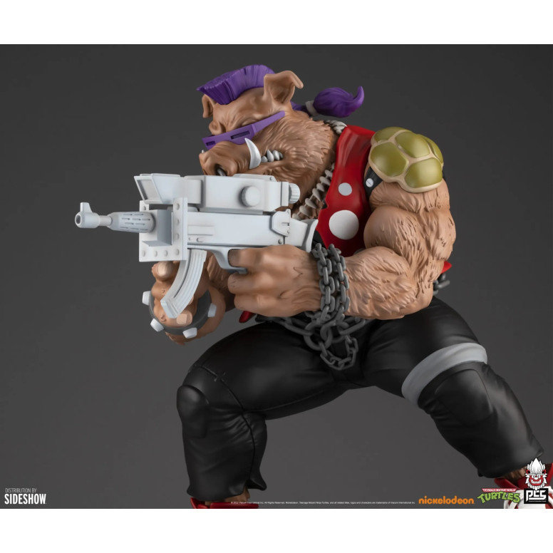 Premium Collectibles Studio PCS - Estatua de Rocksteady a escala 1/4 - Figura de las Tortugas Ninja (TMNT)
