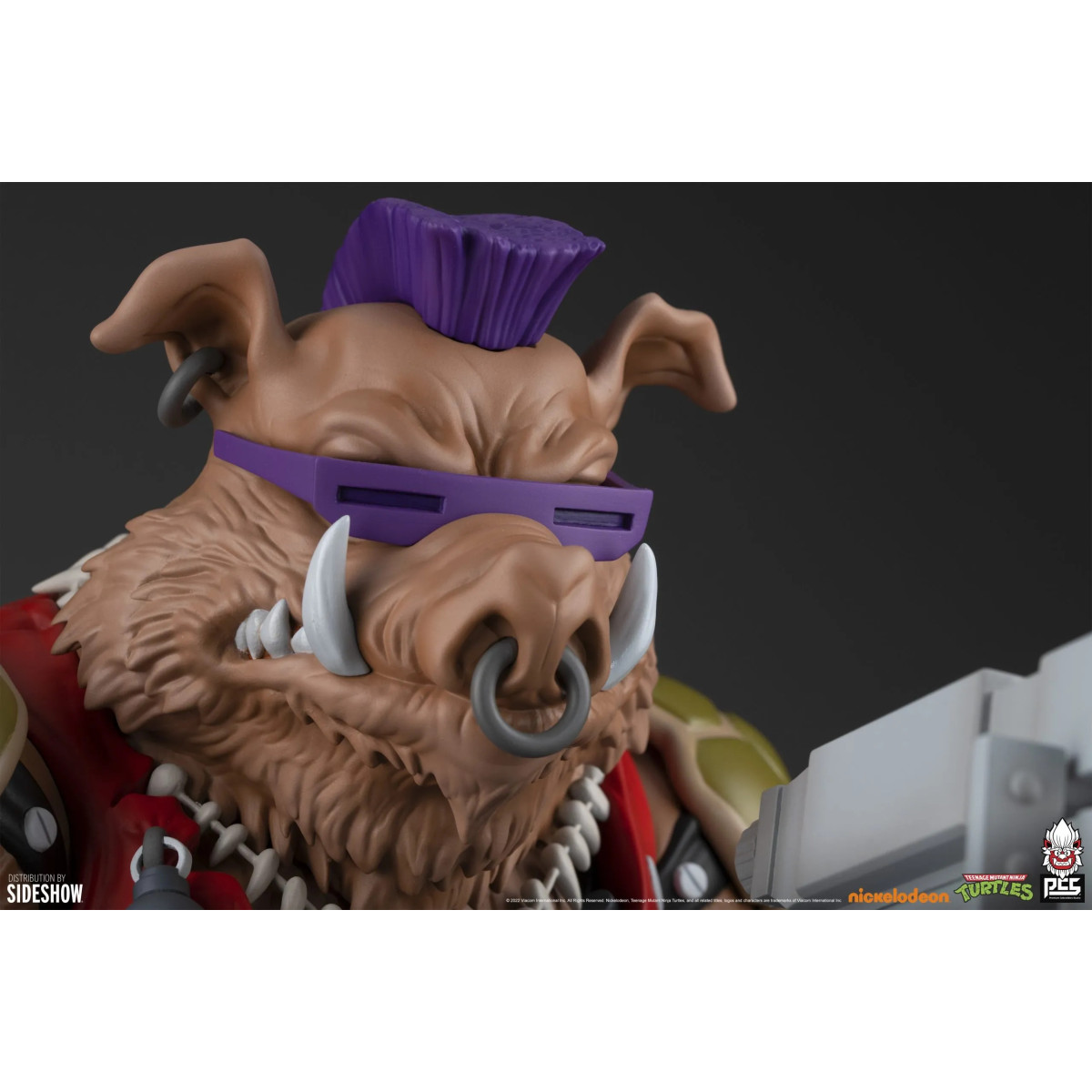 Premium Collectibles Studio PCS - Estatua de Rocksteady a escala 1/4 - Figura de las Tortugas Ninja (TMNT)
