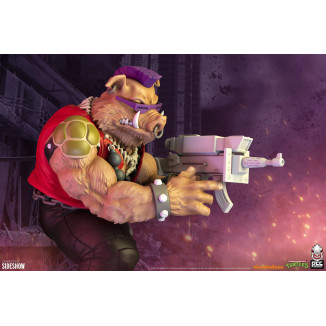 Premium Collectibles Studio PCS - Estatua de Rocksteady a escala 1/4 - Figura de las Tortugas Ninja (TMNT)