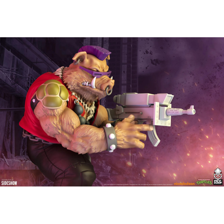 Premium Collectibles Studio PCS - Estatua de Rocksteady a escala 1/4 - Figura de las Tortugas Ninja (TMNT)