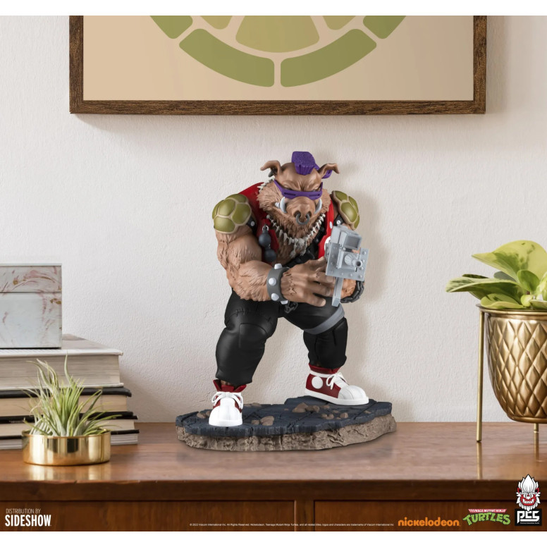 Premium Collectibles Studio PCS - Estatua de Rocksteady a escala 1/4 - Figura de las Tortugas Ninja (TMNT)