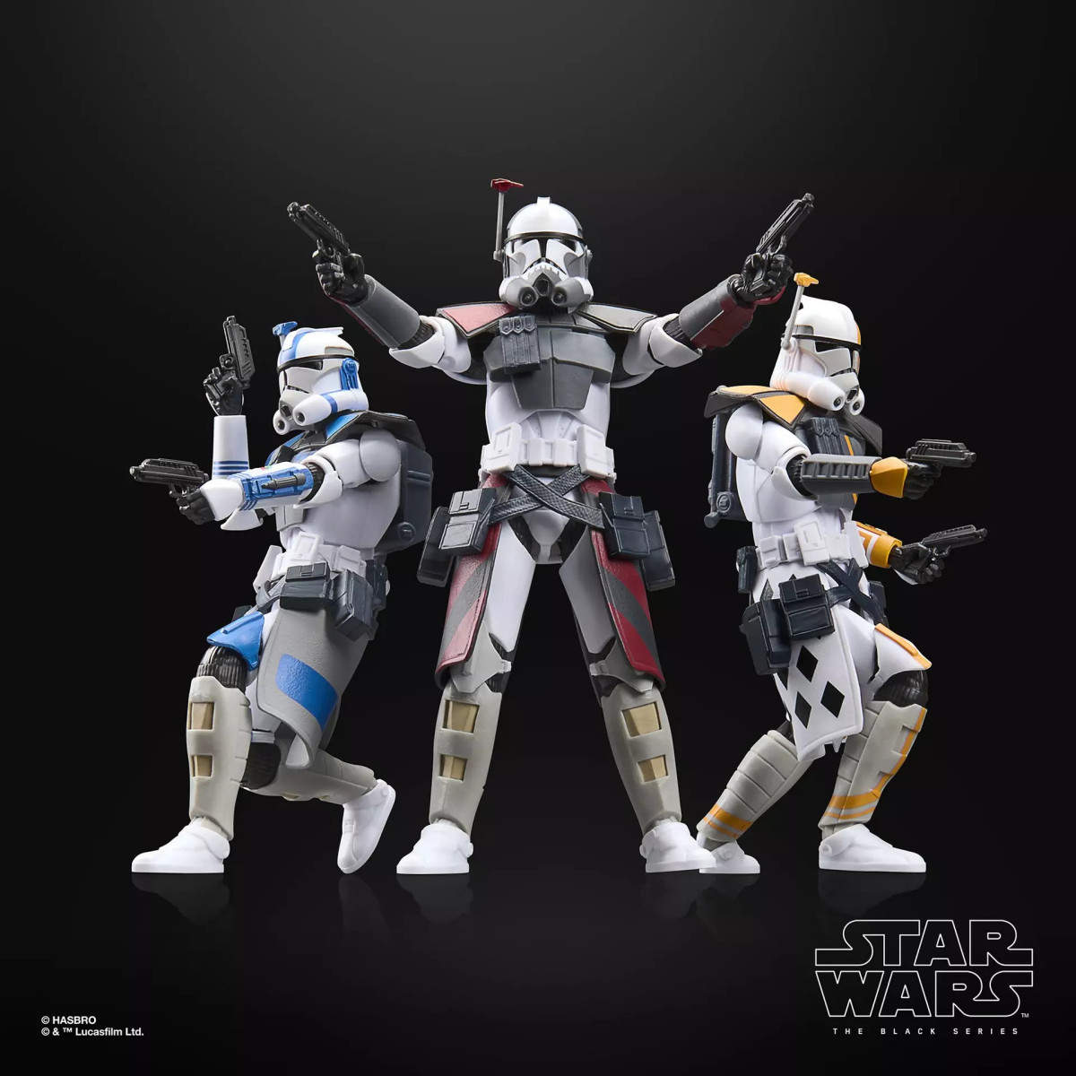 Star Wars The Black Series: Paquete de combate de los soldados ARC (Colt, Havoc, Blitz) - The Clone Wars