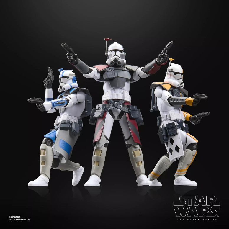 Star Wars The Black Series: Paquete de combate de los soldados ARC (Colt, Havoc, Blitz) - The Clone Wars