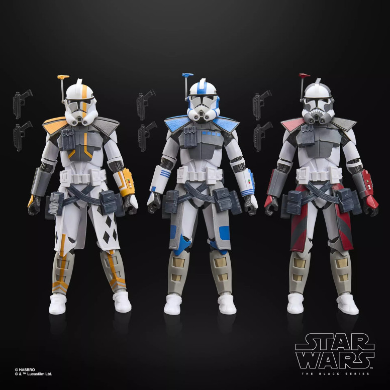 Star Wars The Black Series: Paquete de combate de los soldados ARC (Colt, Havoc, Blitz) - The Clone Wars