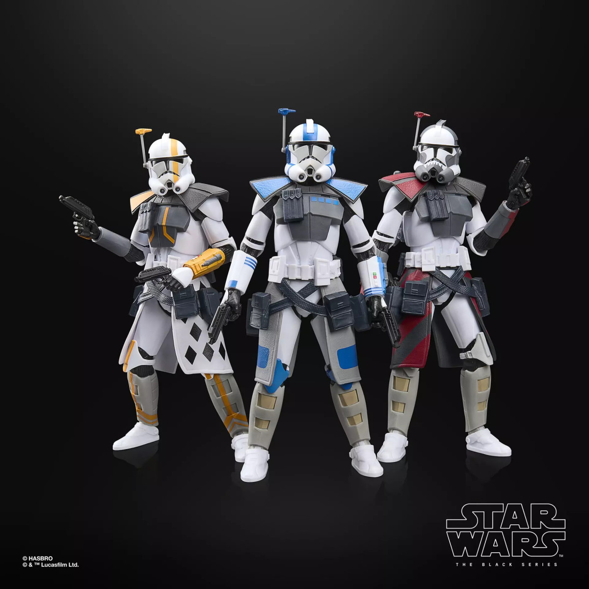 Star Wars The Black Series: Paquete de combate de los soldados ARC (Colt, Havoc, Blitz) - The Clone Wars