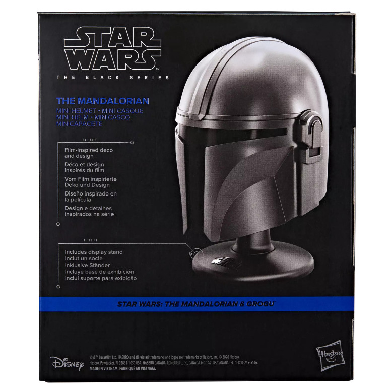 Hasbro Star Wars The Black Series: mini casco de «The Mandalorian»