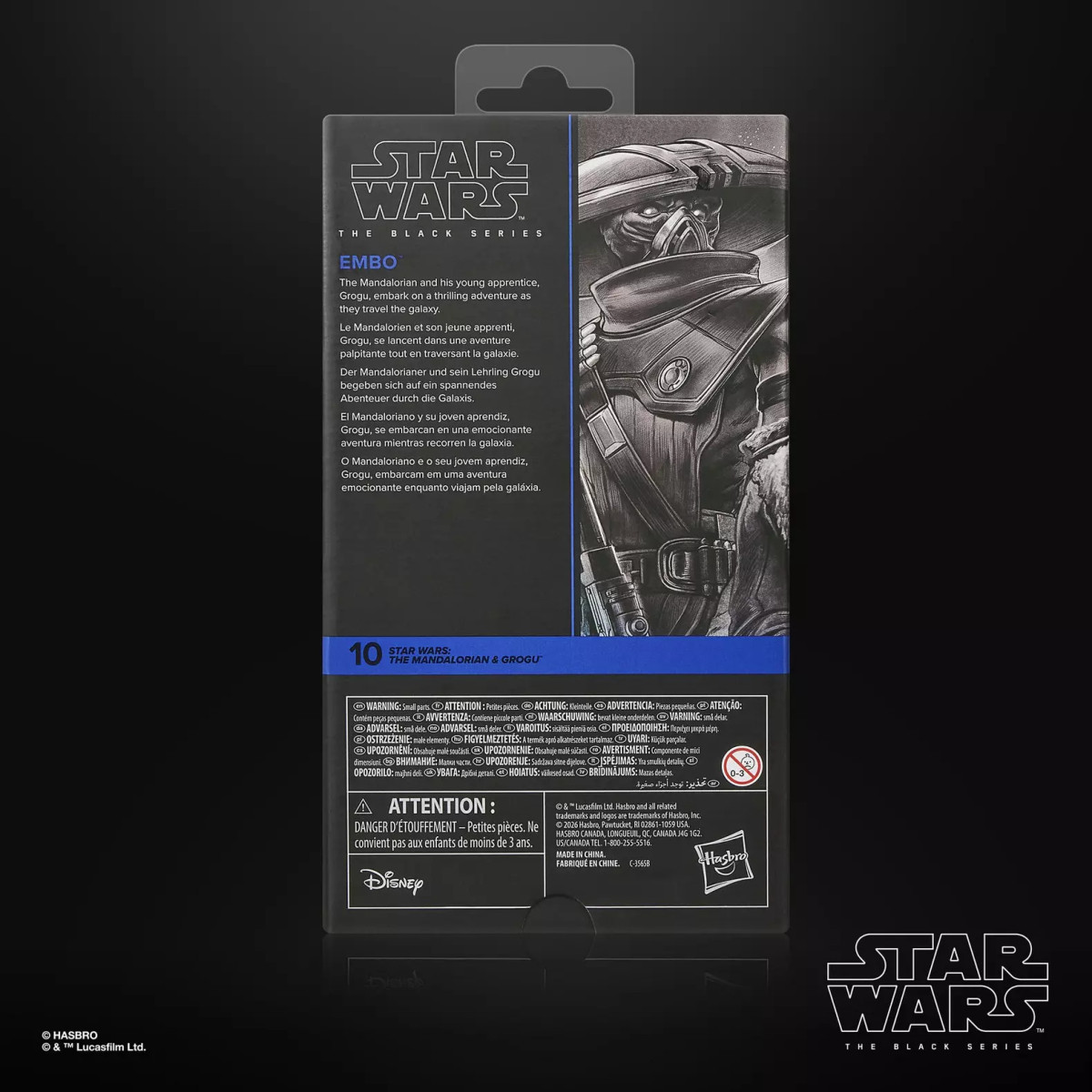 Hasbro Star Wars The Black Series: EMBO, The Mandalorian y Grogu