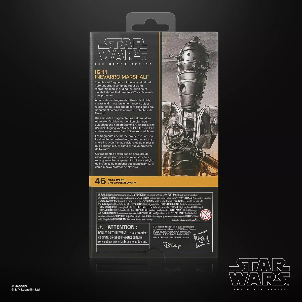 Hasbro Star Wars The Black Series: IGG-11 (Mariscal de Nevarro) - The Mandalorian y Grogu