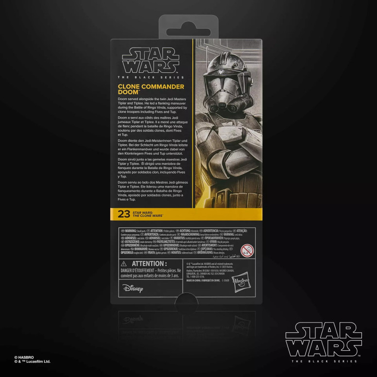 Star Wars The Black Series: el comandante clon Doom: Las Guerras Clon