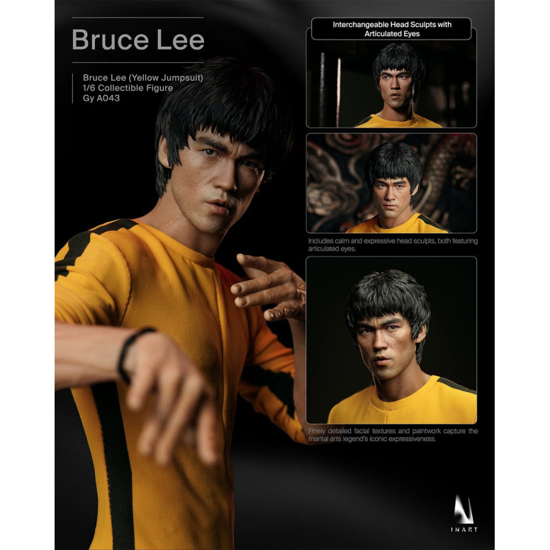 INART - Figura coleccionable 1/6 de « Bruce Lee » (mono amarillo) - El juego de la muerte