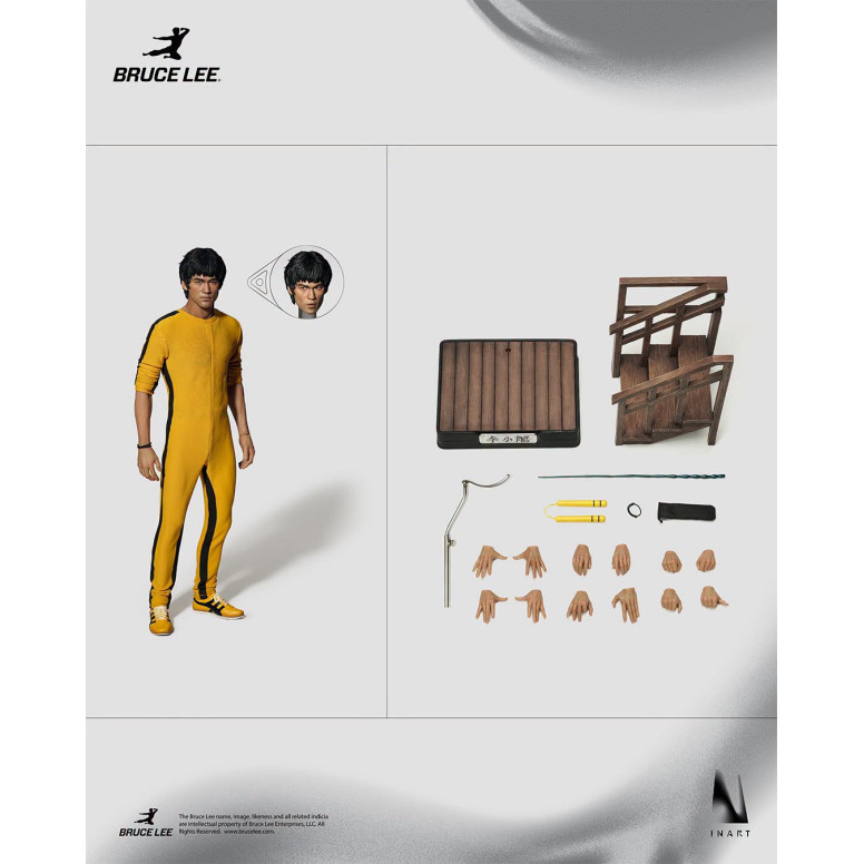 INART - Figura coleccionable 1/6 de « Bruce Lee » (mono amarillo) - El juego de la muerte