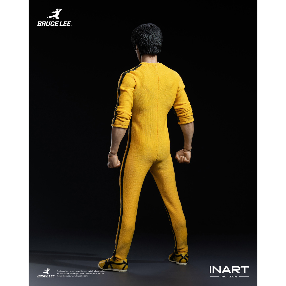 INART - Bruce Lee (Mono amarillo) Figura de acción a escala 1/12 - El juego de la muerte
