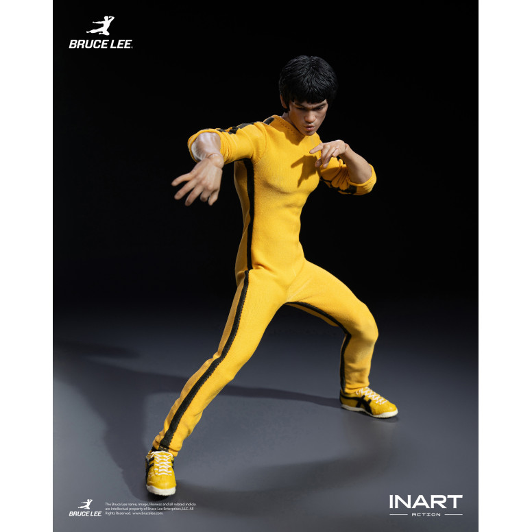 INART - Bruce Lee (Mono amarillo) Figura de acción a escala 1/12 - El juego de la muerte