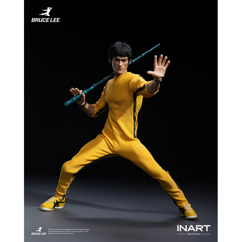 INART - Bruce Lee (Mono amarillo) Figura de acción a escala 1/12 - El juego de la muerte