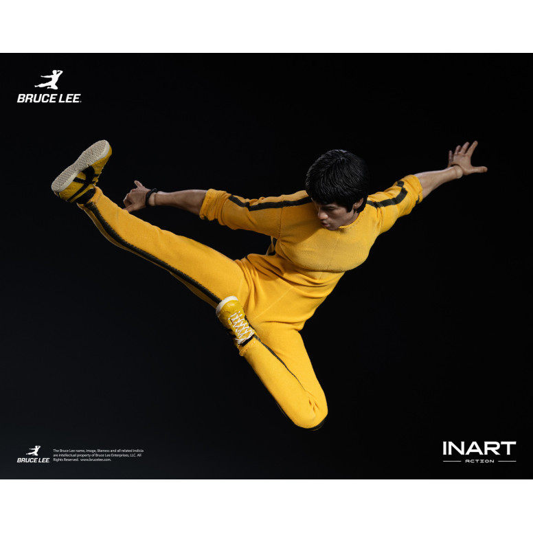 INART - Bruce Lee (Mono amarillo) Figura de acción a escala 1/12 - El juego de la muerte