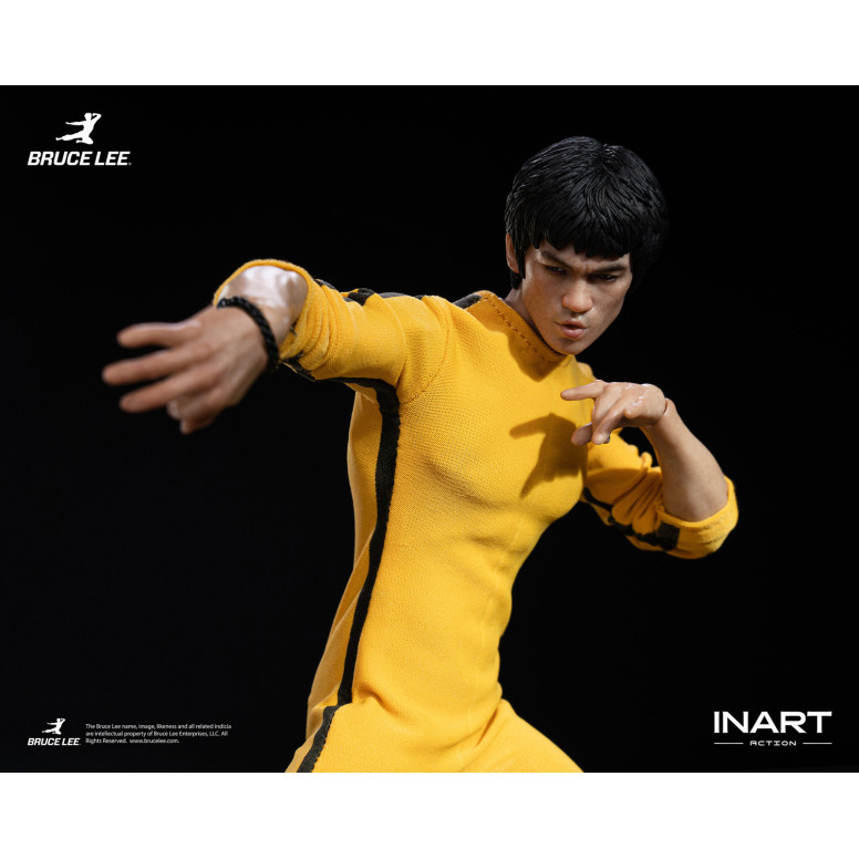 INART - Bruce Lee (Mono amarillo) Figura de acción a escala 1/12 - El juego de la muerte