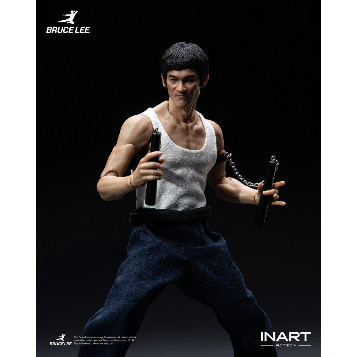 INART - « Bruce Lee » (traje de kung fu) Figura de acción a escala 1/12
