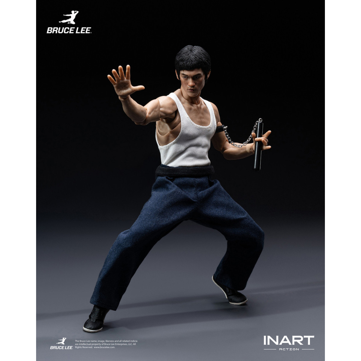 INART - « Bruce Lee » (traje de kung fu) Figura de acción a escala 1/12
