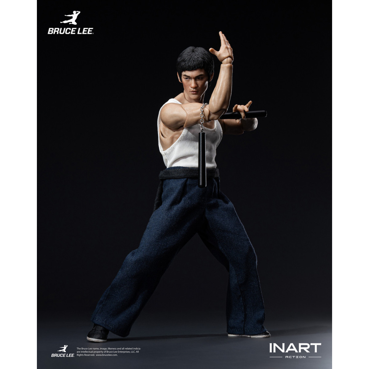 INART - « Bruce Lee » (traje de kung fu) Figura de acción a escala 1/12