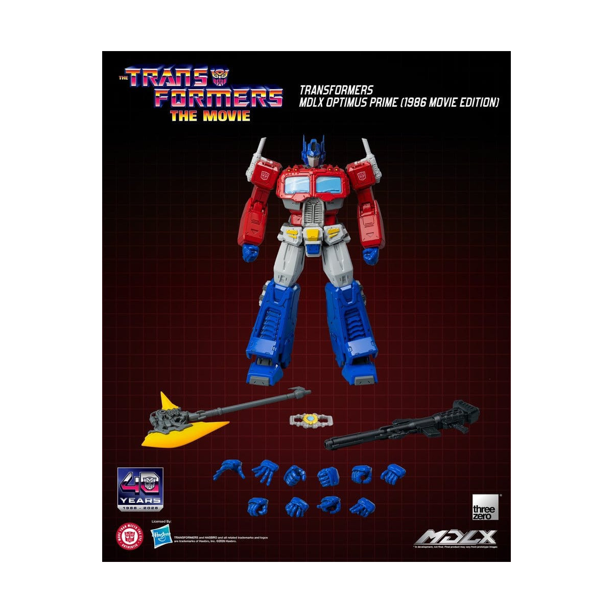 Three Zero - Transformers MDLX OPTIMUS PRIME (Edición de la película de 1986)
