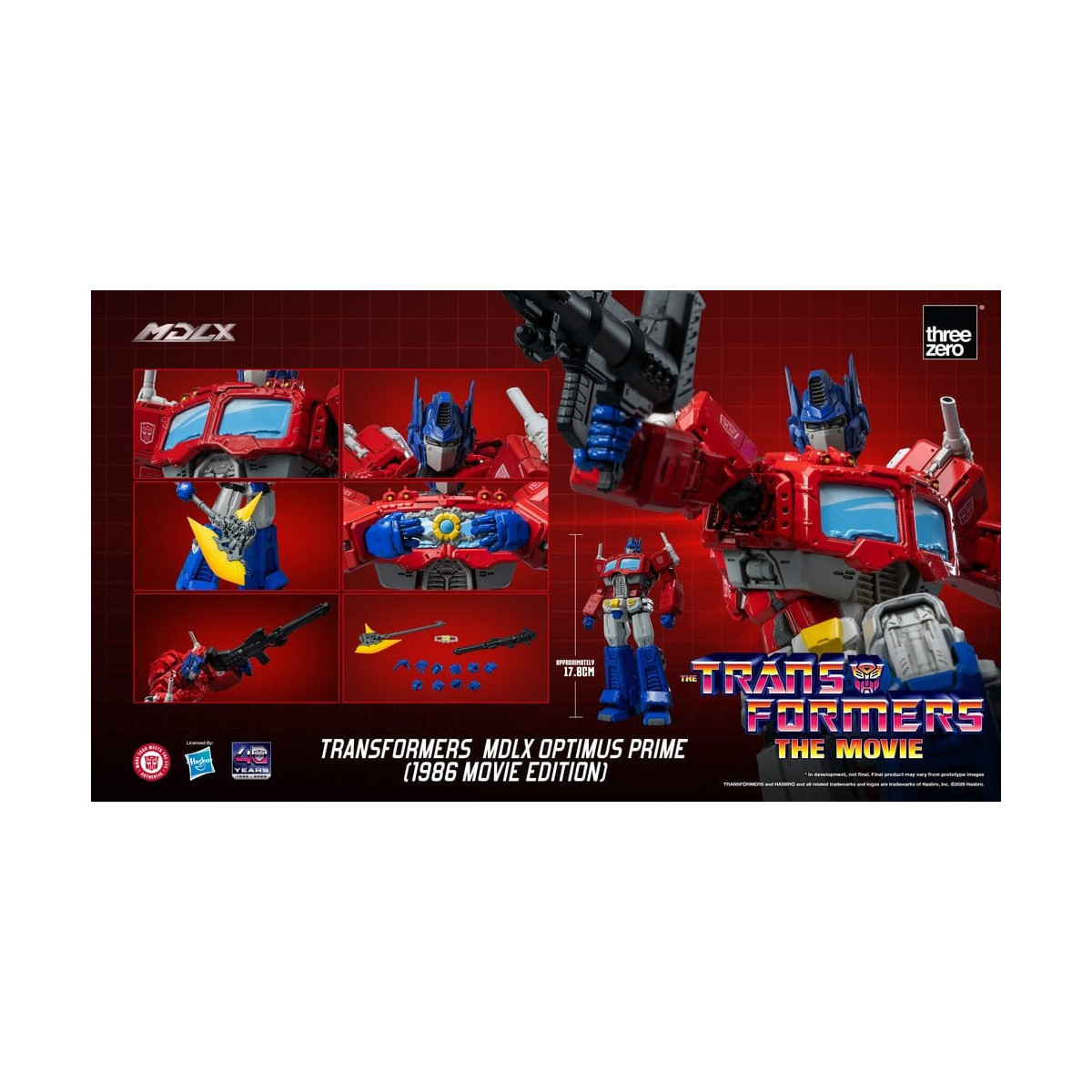 Three Zero - Transformers MDLX OPTIMUS PRIME (Edición de la película de 1986)