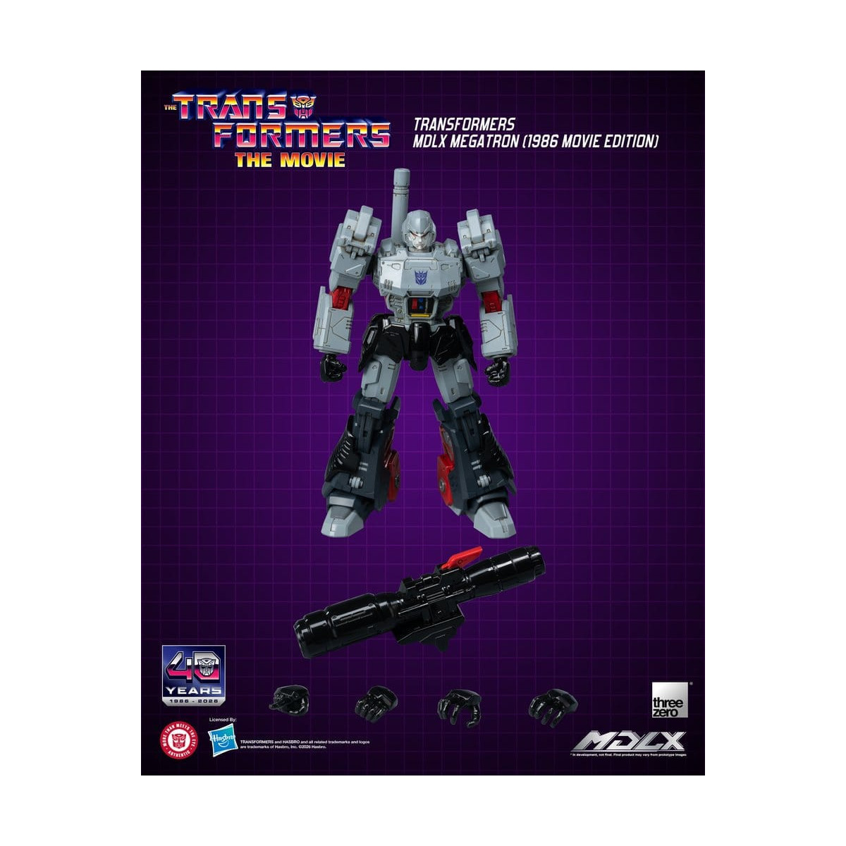 Three Zero - Transformers MDLX MEGATRON (Edición de la película de 1986)