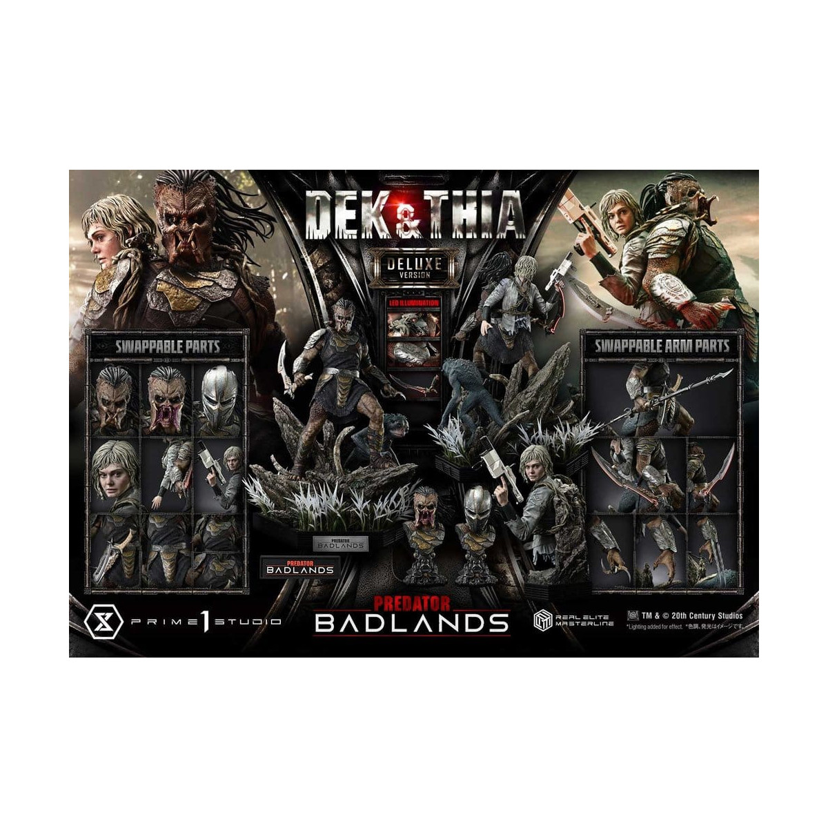 Prime 1 Studio - Badlands Dek & Thia DX, versión especial - Real Elite Masterline Series 1/3