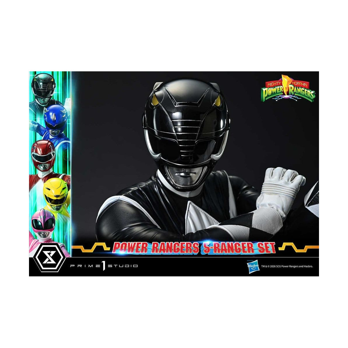 Prime 1 Studio - Mighty Morphin Power Rangers, Premium Masterline, juego de 5 figuras a escala 1/4, versión Deluxe